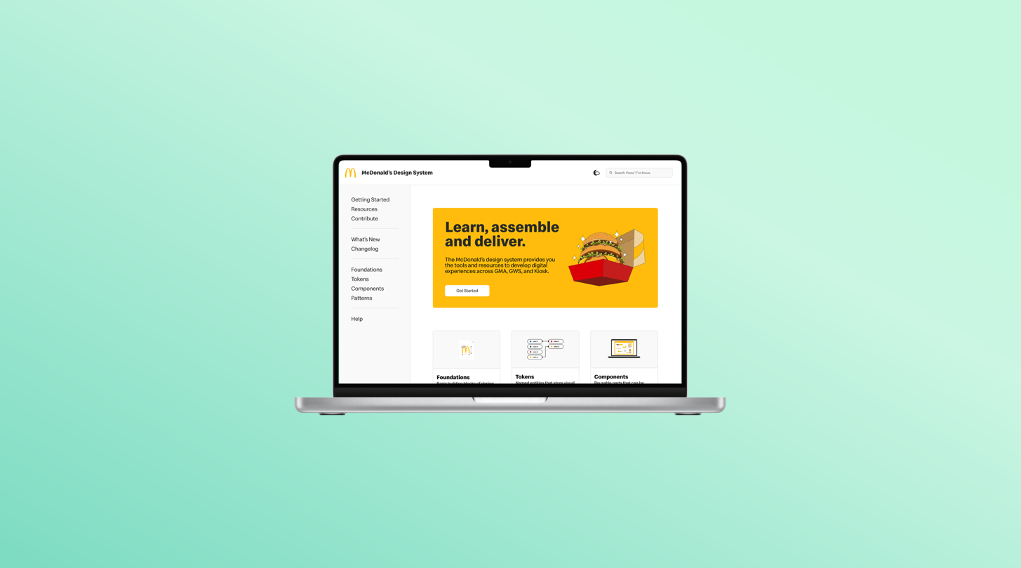 🍟 McDonald's Design System Website