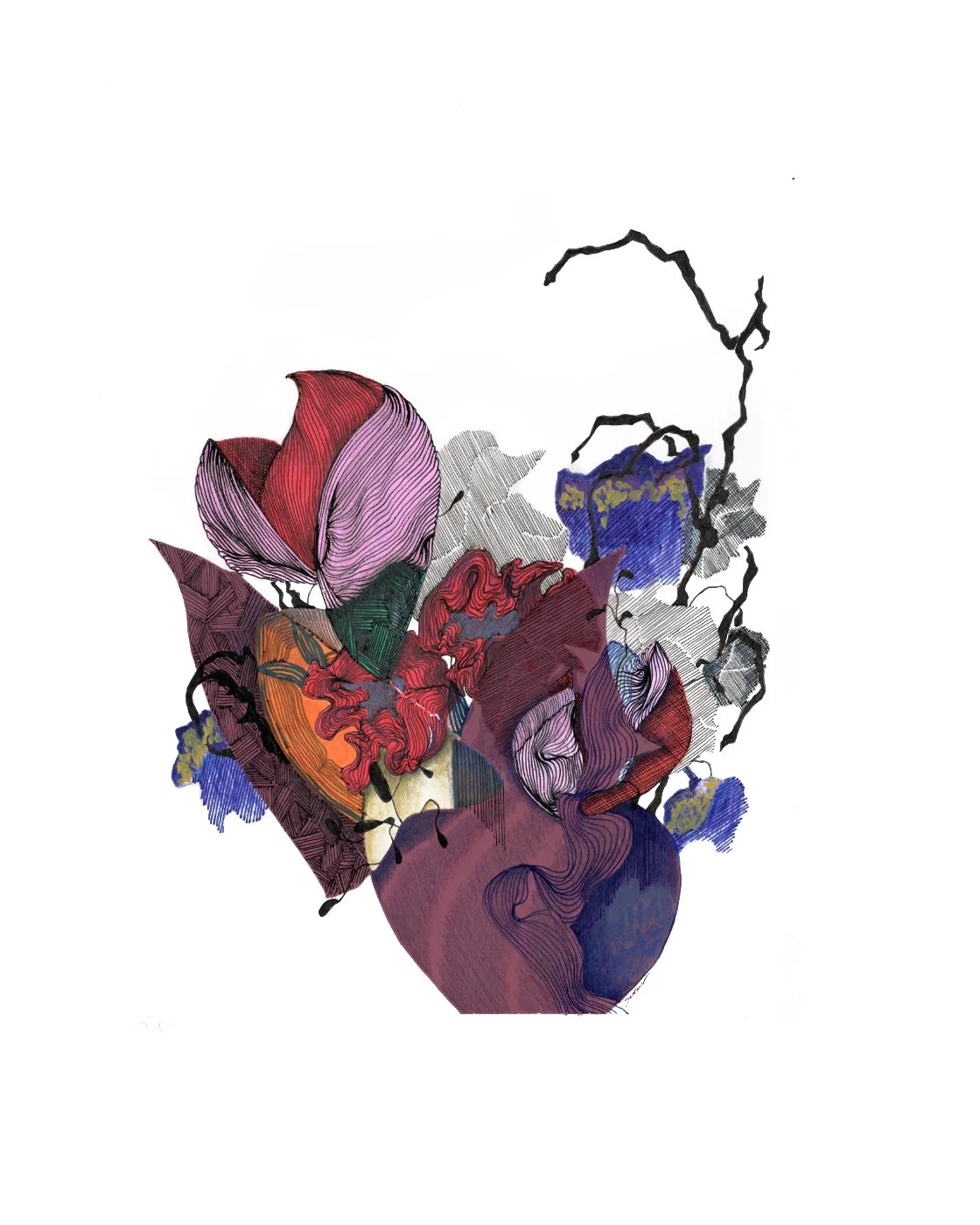 Mixed Media Drawing 1