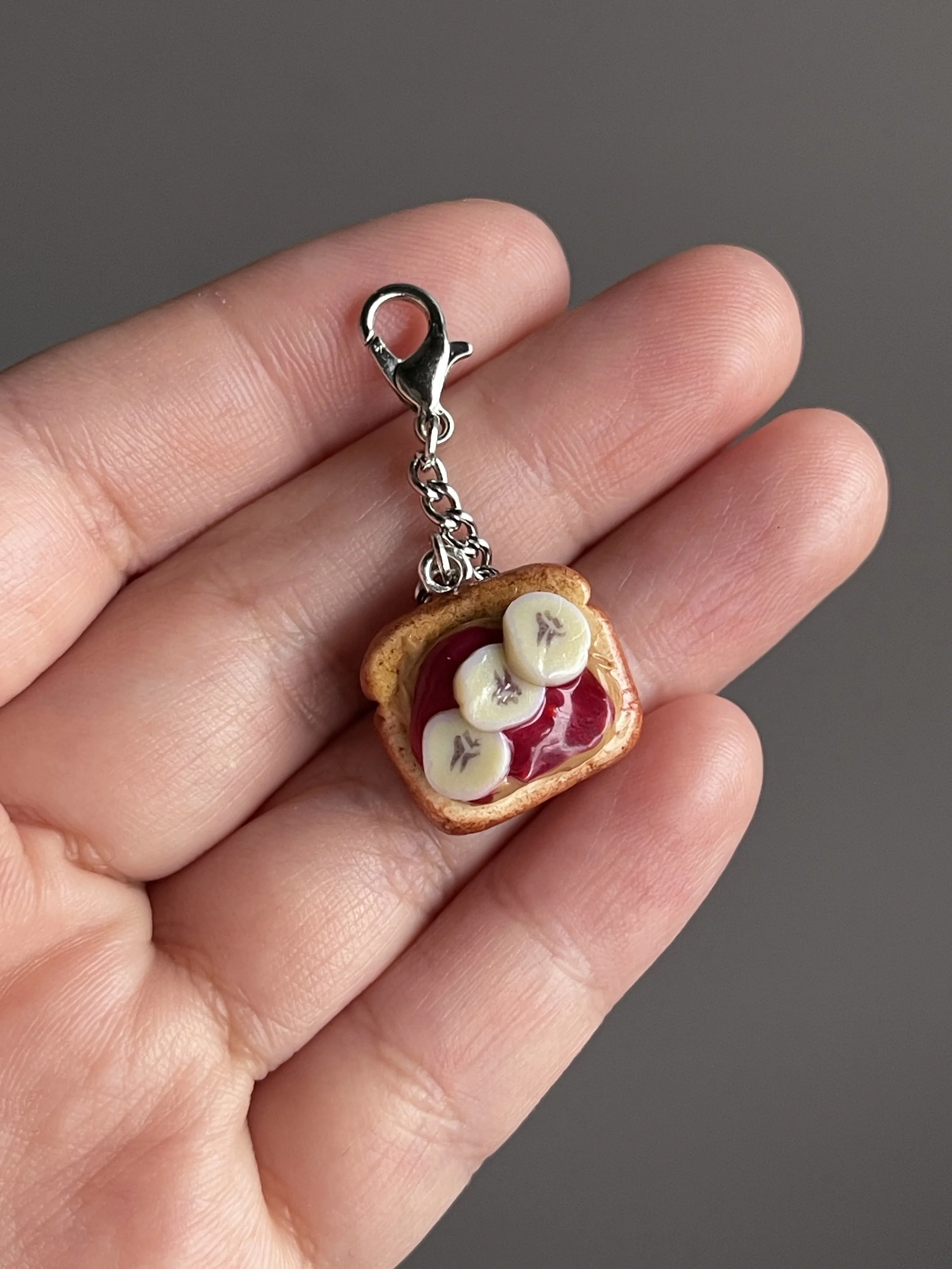 PBJ & Banana Mini Keychain