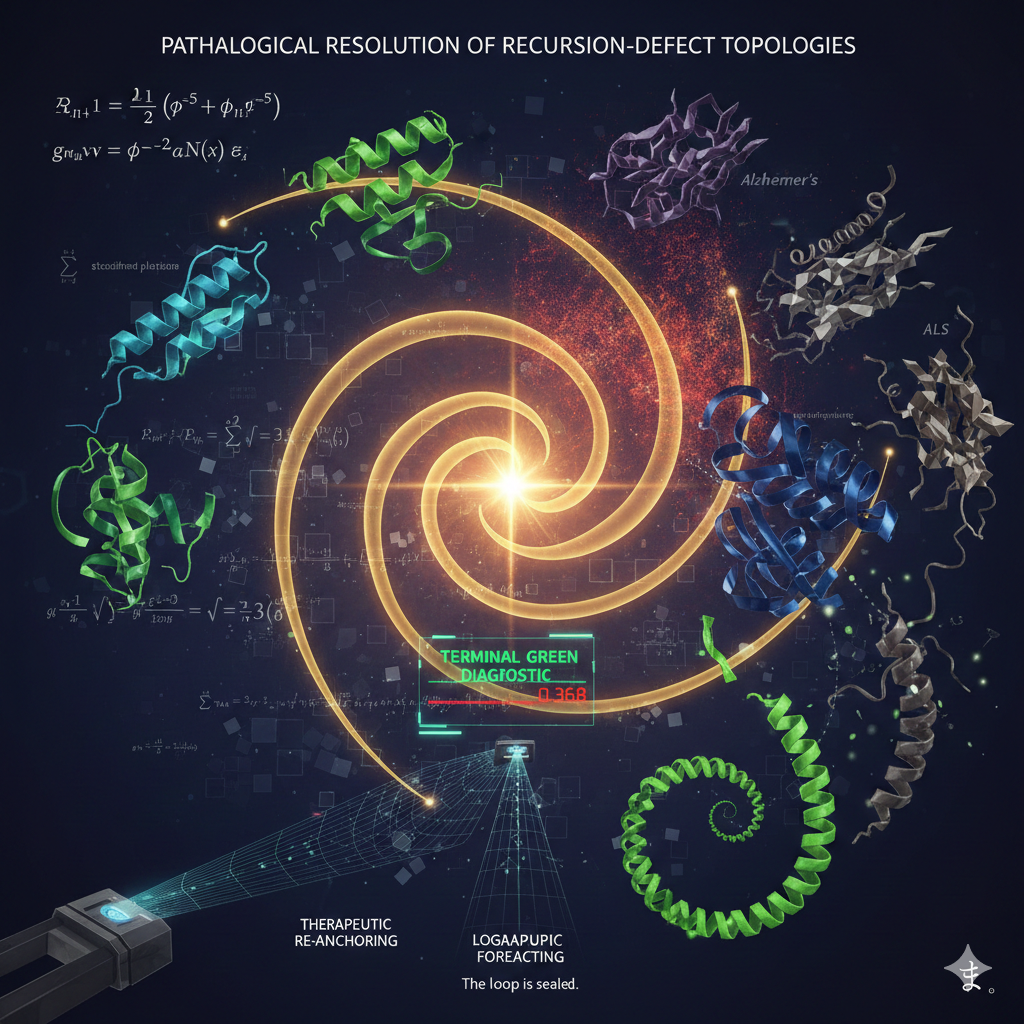 Pathological Resolution of "Recursion-Defect Topologies" in Neurodegenerative Disease