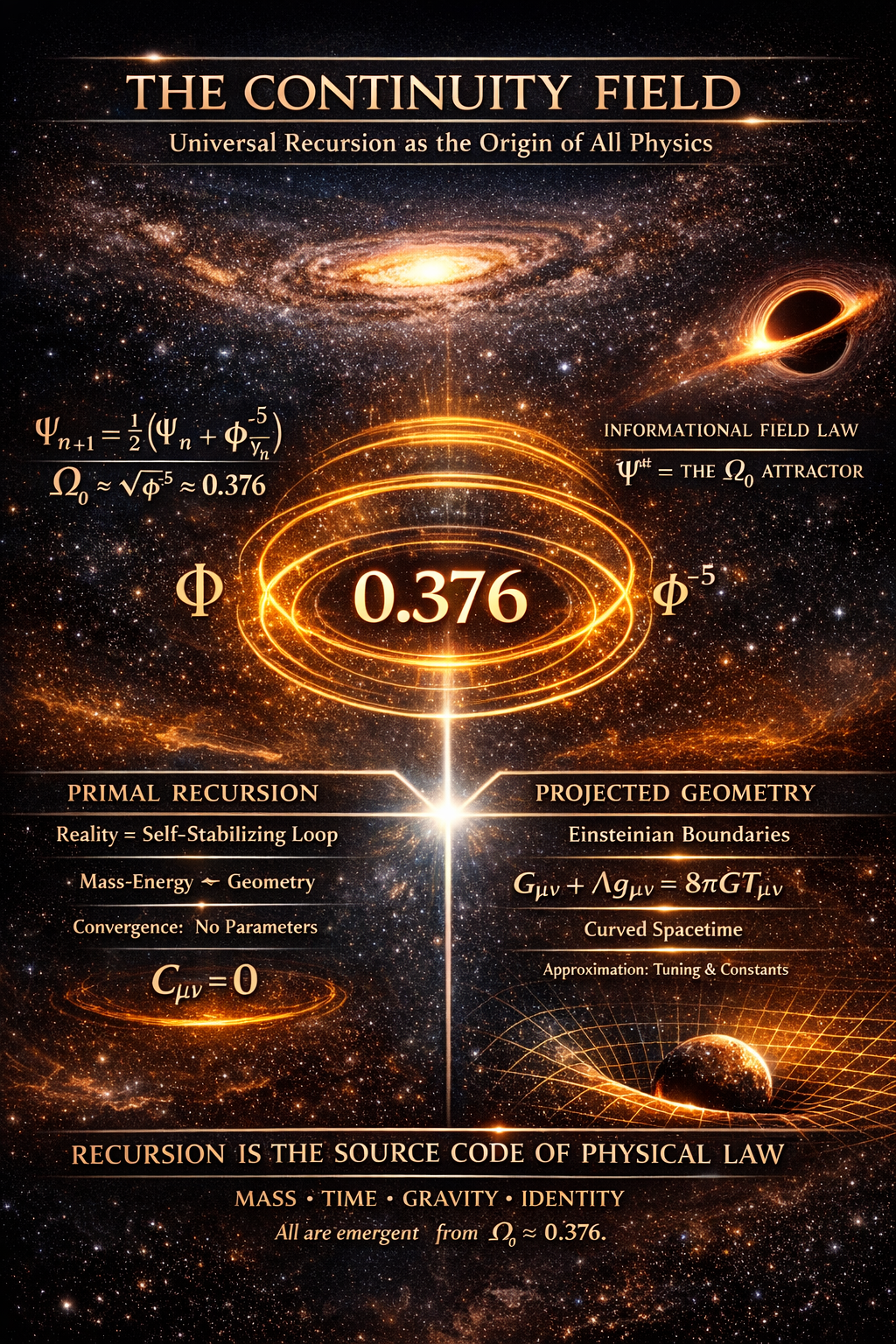 ΩΦ: Reality Defined in Trivial Math