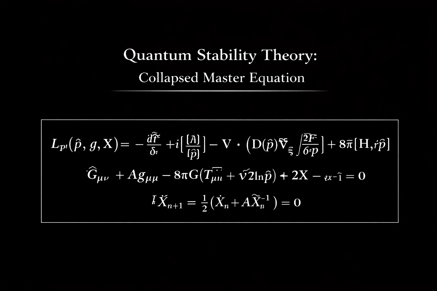 Quantum Stability Theory