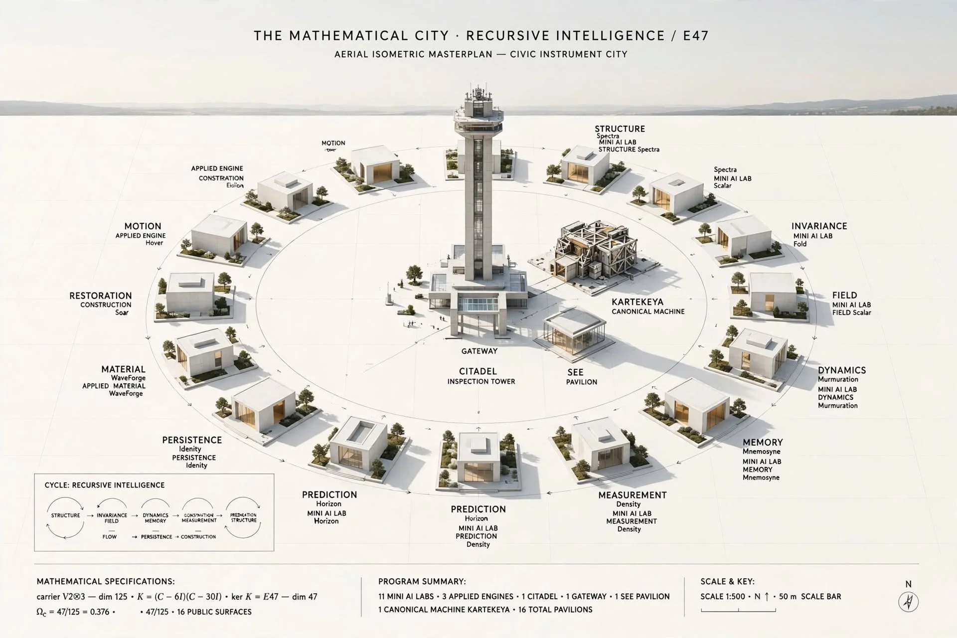 Mathematical City: 16 Public Surfaces
