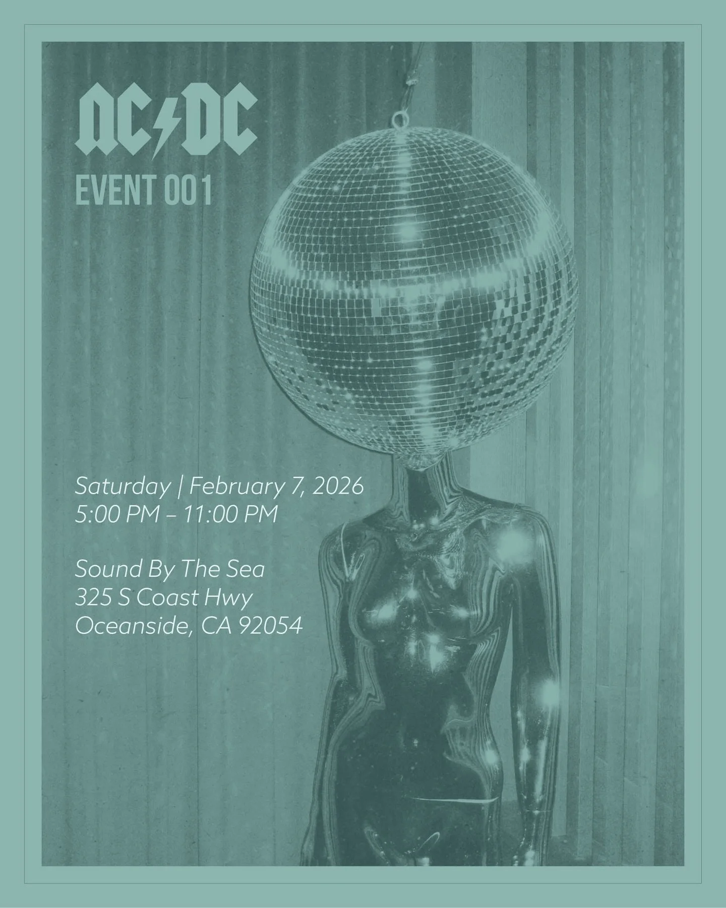 NC⚡️DC + Sound By The Sea Event 001

February 7th 2026
Saturday 5:00 - 11:00pm 

Sound By The Sea
325 S Coast Hwy, Oceanside, CA 92054

An intimate North County Dance Club gathering celebrating music, friendship, and community.
Recorded live in a coa