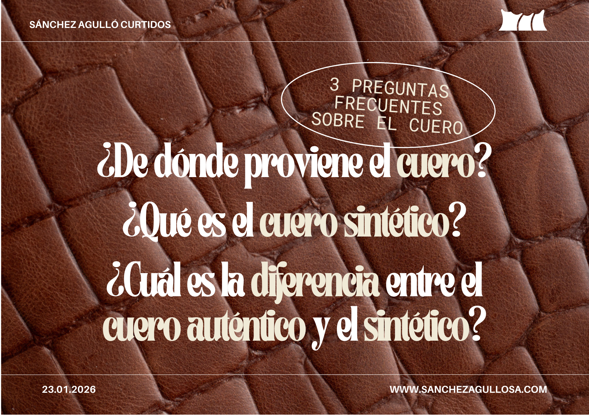 3 PREGUNTAS FRECUENTES SOBRE EL CUERO