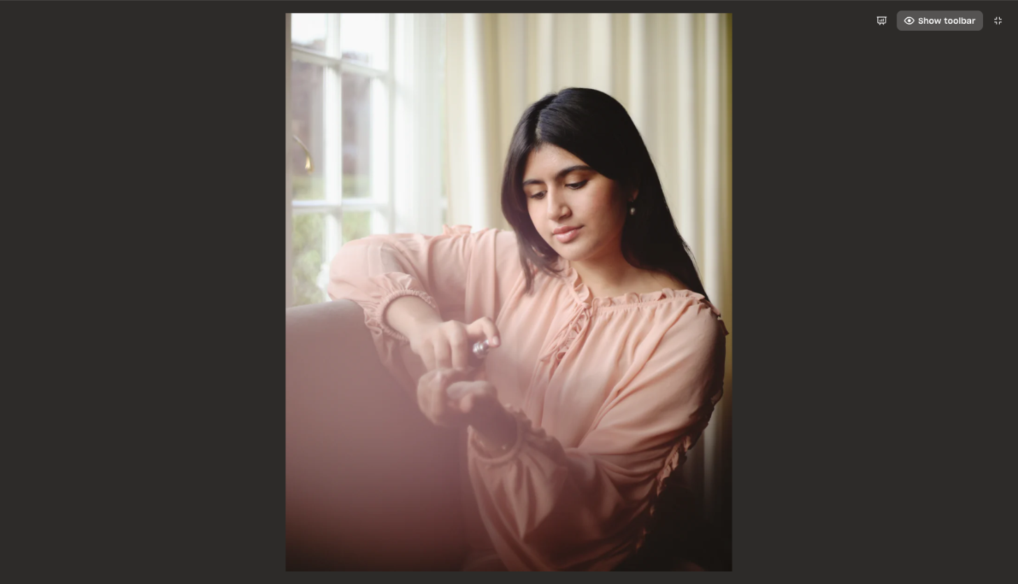 My mum never said the perfume was beautiful.