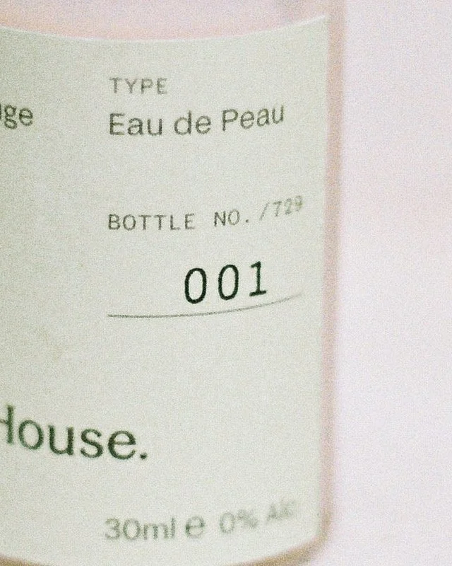 Prem Rouge label, numbered 001 of 729, 30ml, 0% alcohol