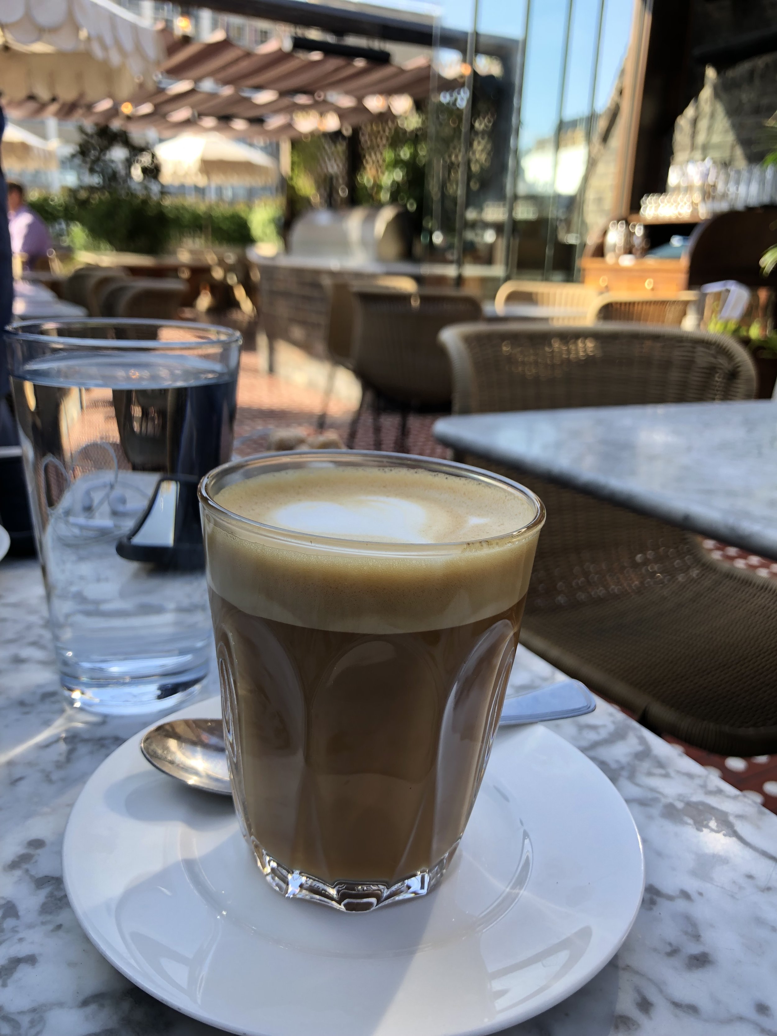 cup of coffee in a bistro gentle moment