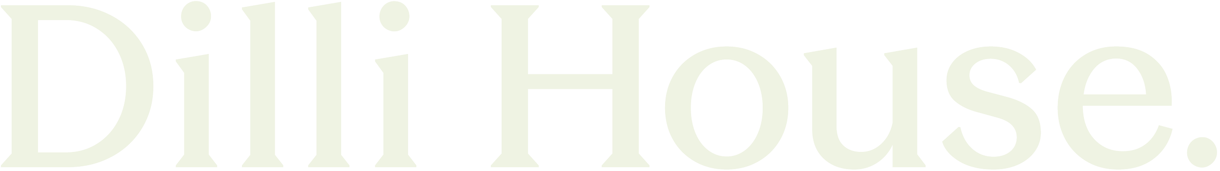 Dilli House wordmark logo in pale green