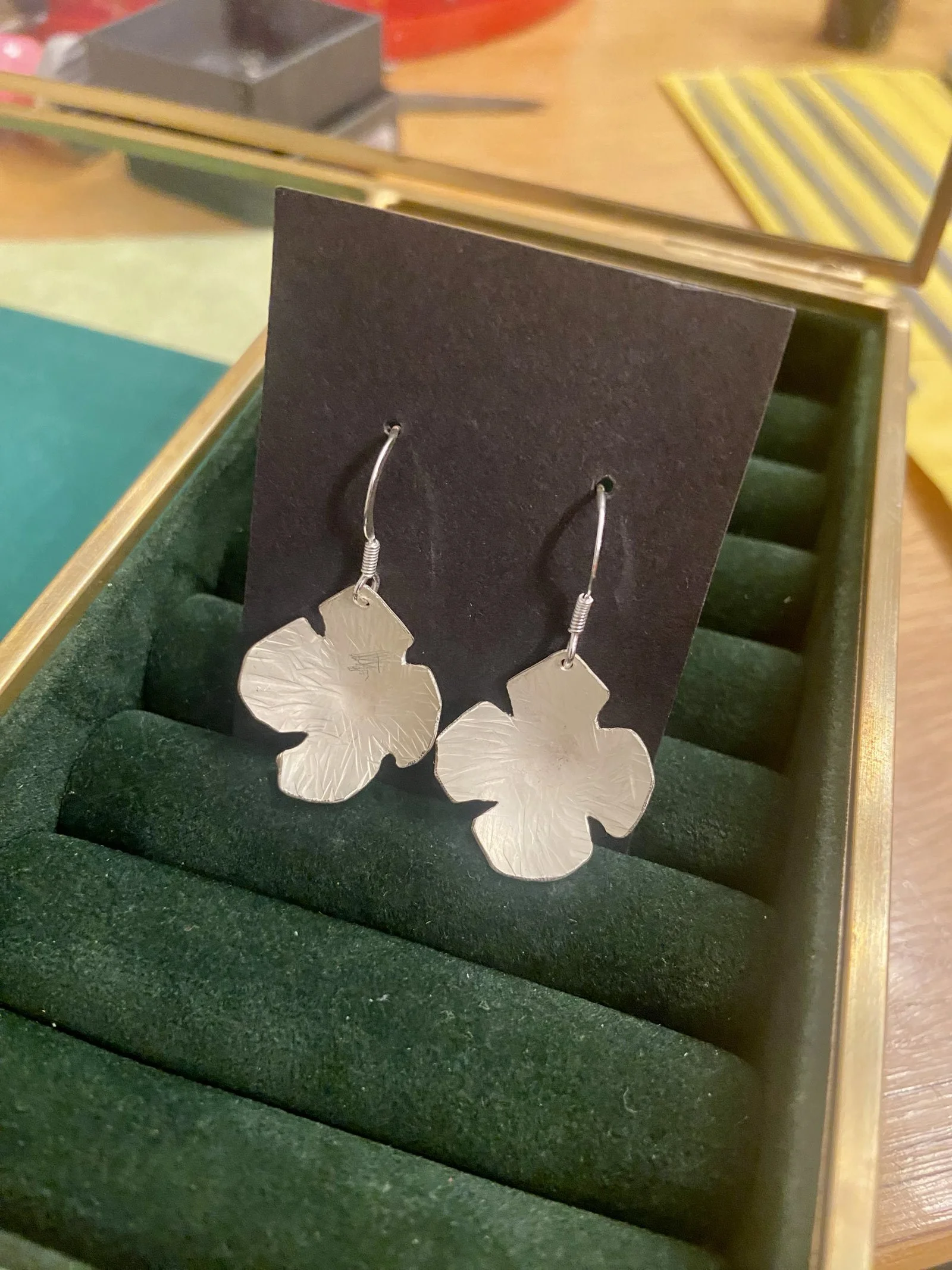 Textured Silver Earrings Workshop