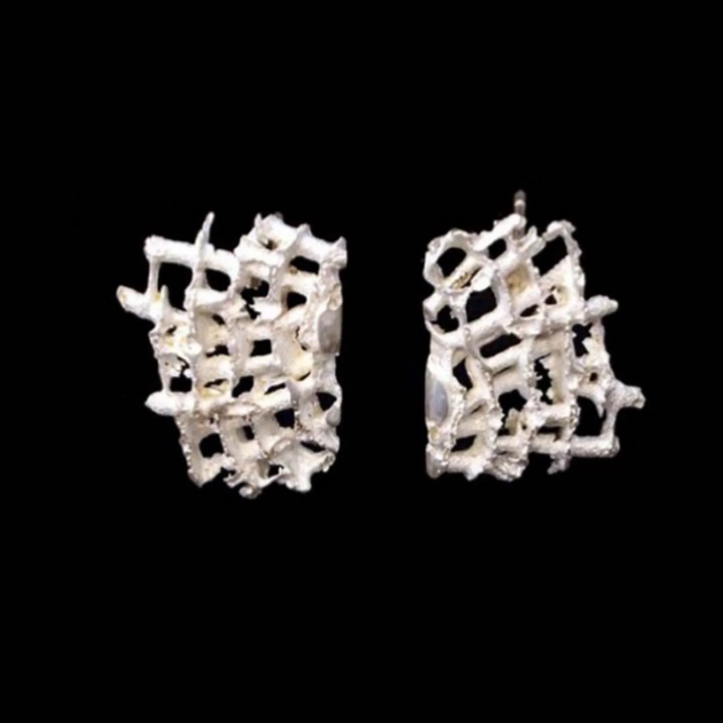 Coral stud earrings