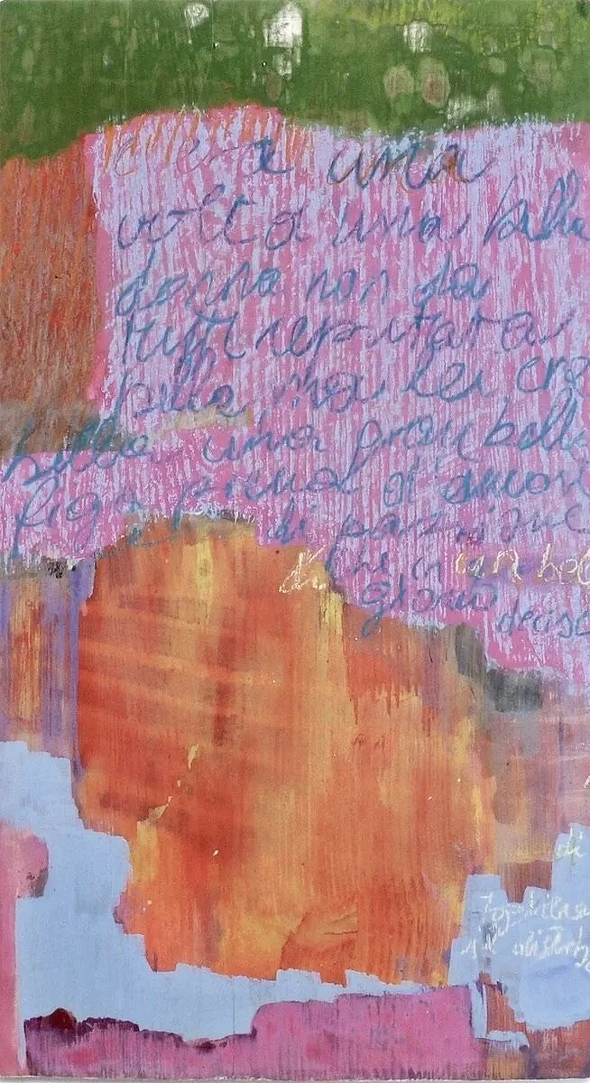 YoGaby - Acryl and pencil on wood, 45x25 cm