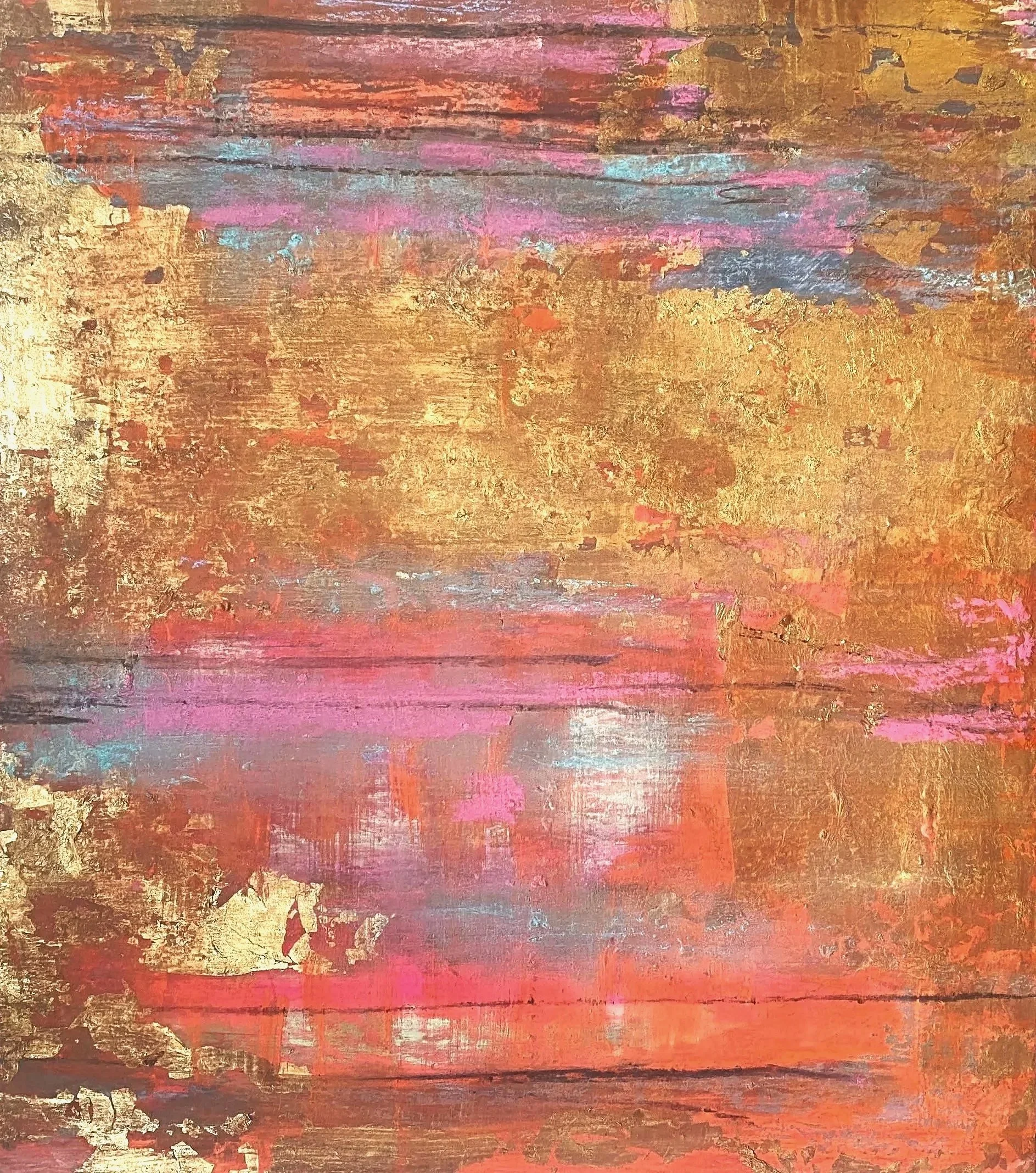 Oro & mistica, Acryl on wood,32,5x29 cm