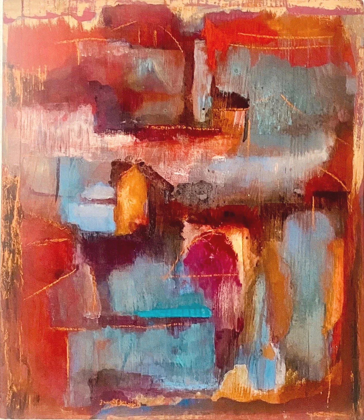 Ritorno- Acryl on wood, 45x35 cm