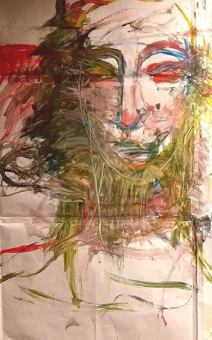 Portrait - acryl of paper, 60x40 con
