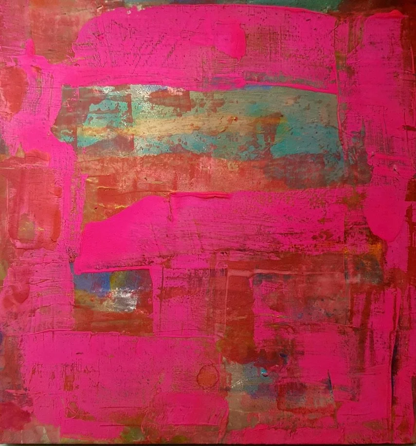 Rea - Acryl on wood, 28,5x26,5 cm
