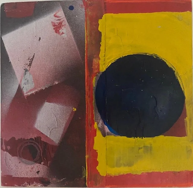 Blue Point -  Acryl on cardboard 30x28 cm