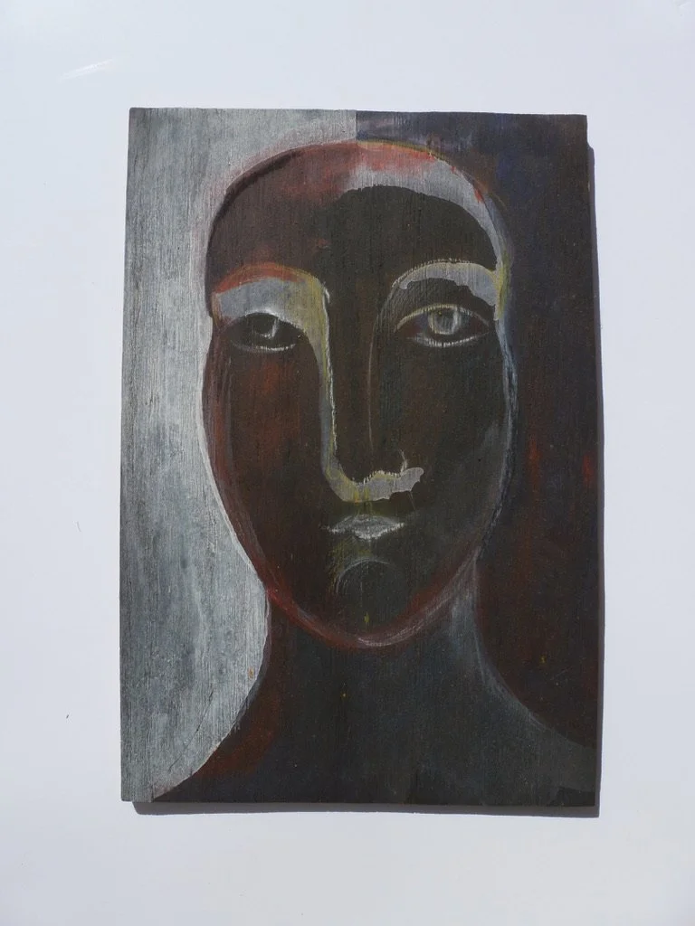 Autoritratto - Acryl on wood, 25x20 cm