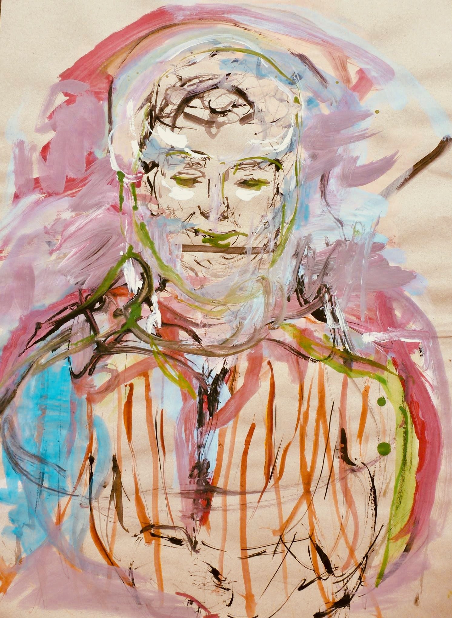 Dad - Acryl on paper, 50x40 cm