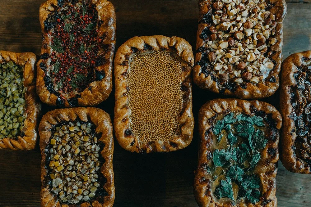 Ensemble de patés croûte salés réalisés par la cheffe  Laura Tarizzo