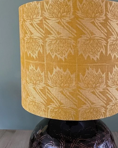 "Grass Seedhead" on linen