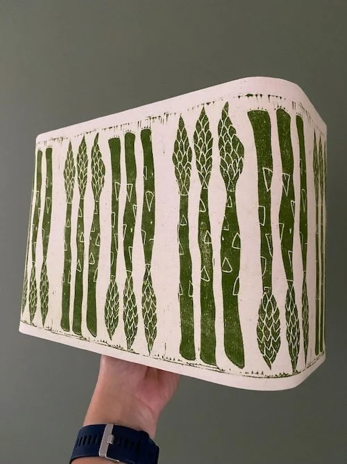"Asparagus" on cotton