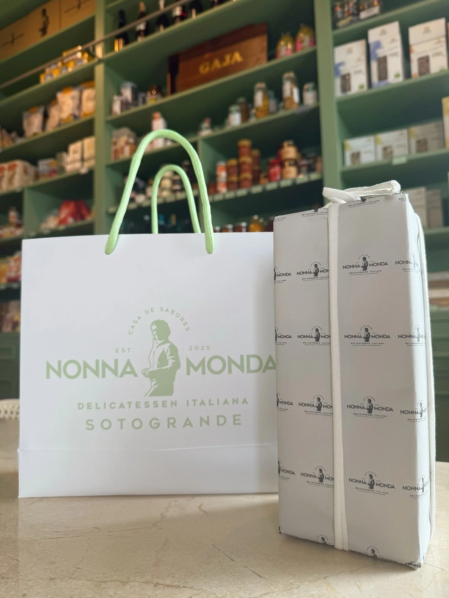 The perfect finishing touch. ✨

Our new @nonnamonda wrapping paper and signature bags bring an extra touch of elegance to every gift - beautifully designed to match the care and quality found in our deli. 🎁

Come and see us this weekend, pick up you