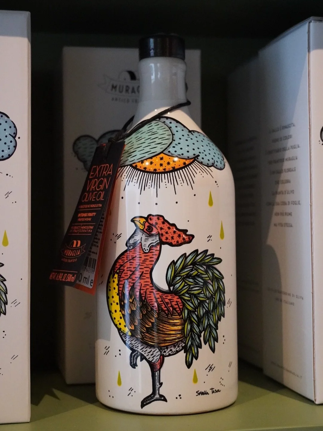 New arrivals just in ✨

Our collection of beautiful Frantoio Muraglia @frantoiomuraglia ceramic olive oil jars keeps growing! From vibrant florals to bold designs like The Kiss and The Rooster, each one is a piece of art for your table.

Inside every