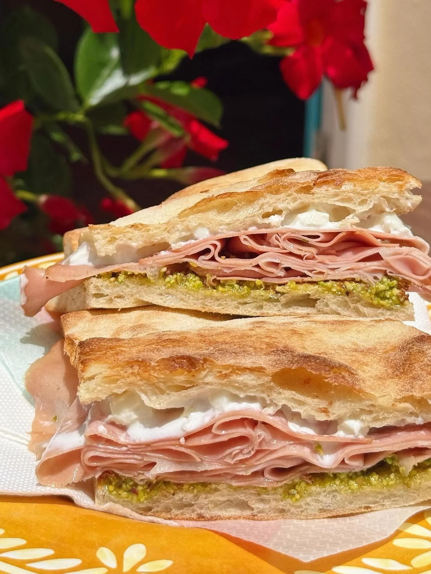 What&rsquo;s your favourite @nonnamonda focaccia romana? We can never decide&hellip; but our No.1 with mortadella, stracciatella and pistachio pesto is always a winner. ❤️

Come by the deli this weekend and enjoy it with a coffee - or a glass of wine