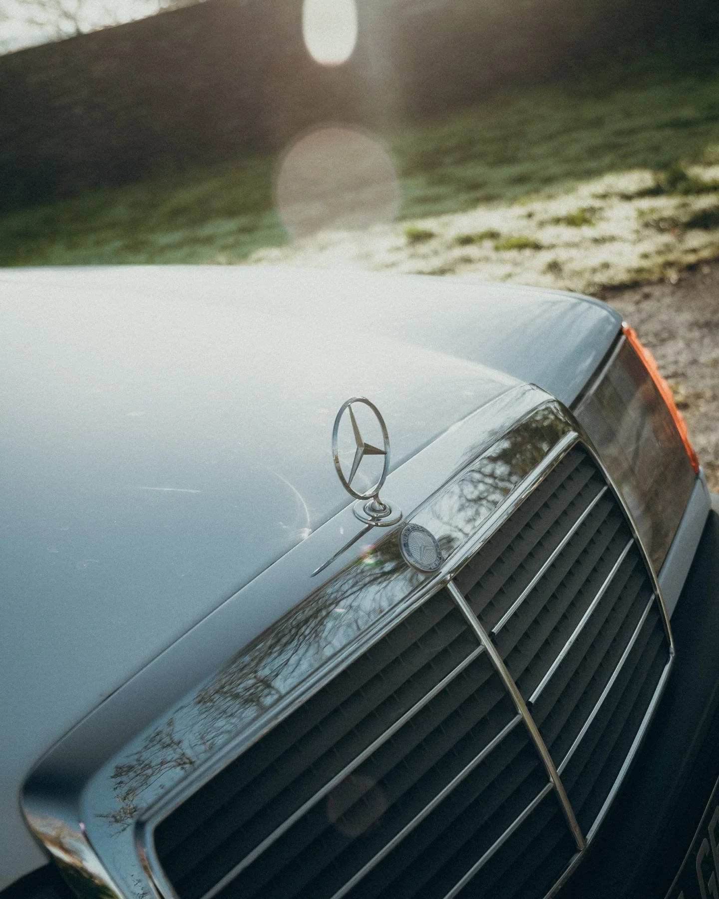 Mercedes 260 E.
M&ecirc;me les anciennes ont le droit &agrave; leur shooting. 📸