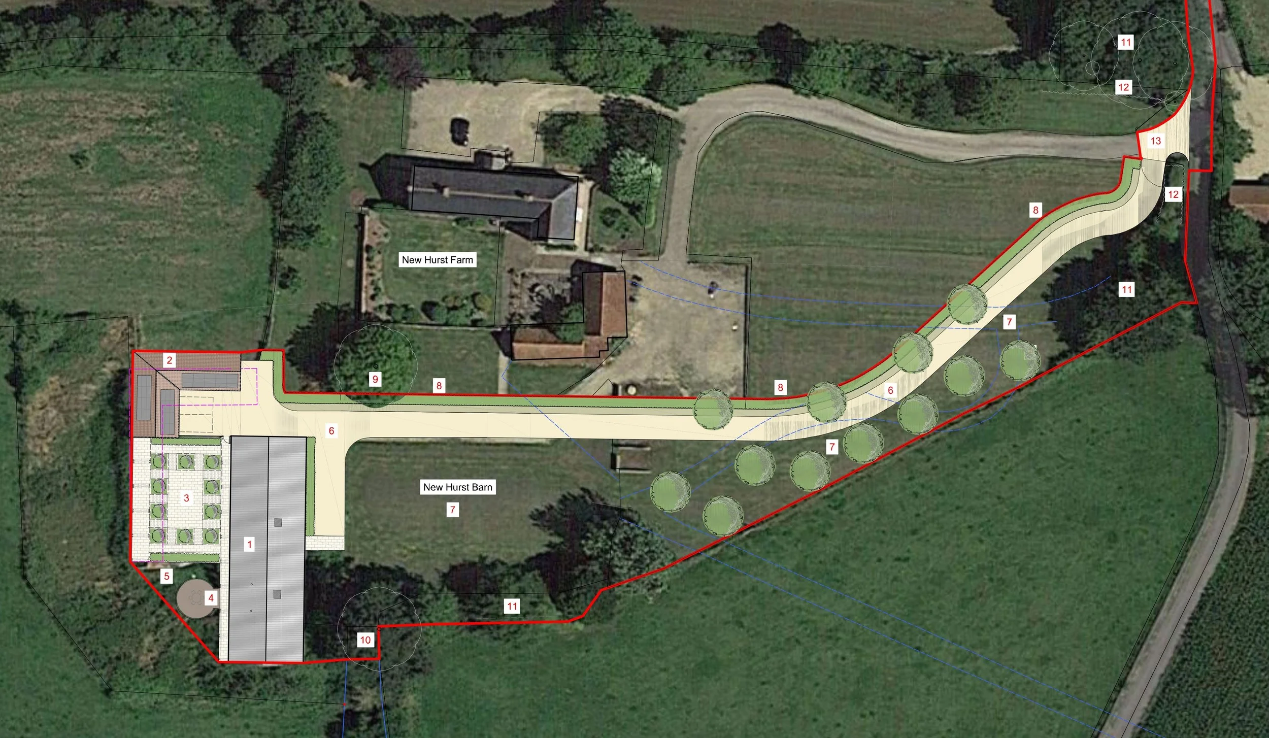 Planning approval granted for contemporary rural home in Wiltshire.