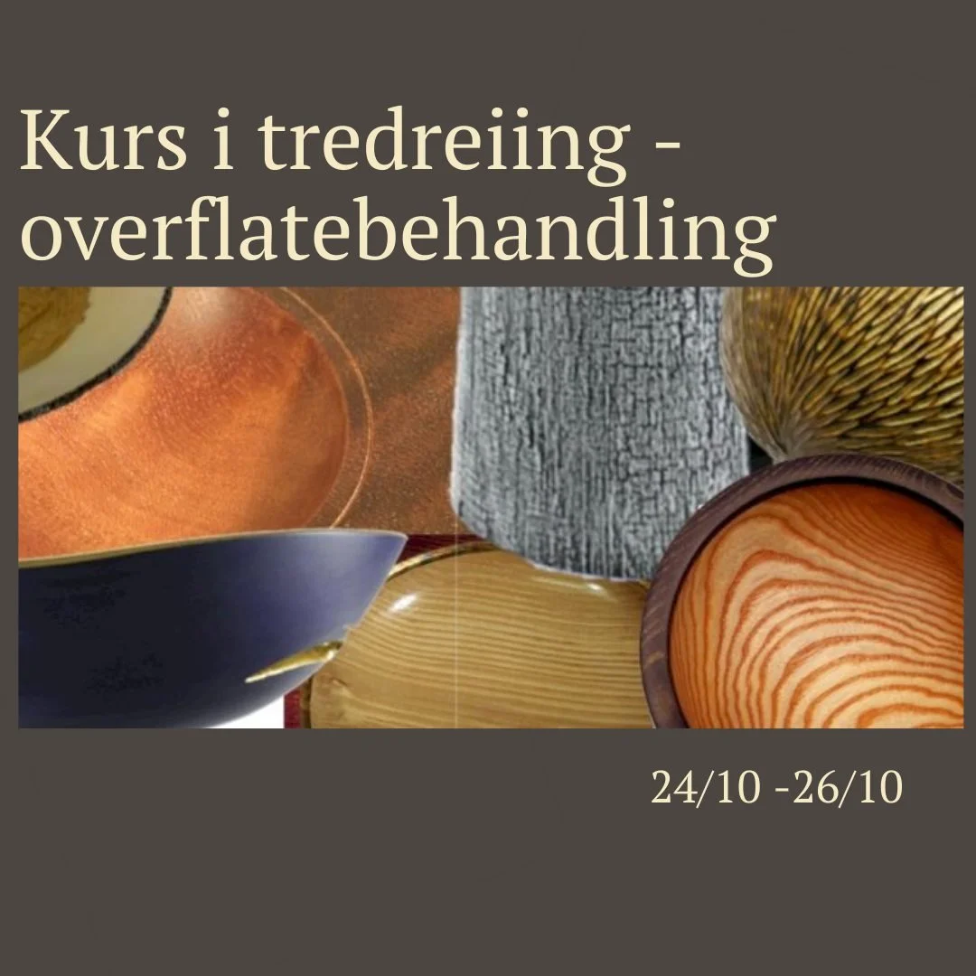 Velkommen til kurs i overflatebehandling av dreide objekter. 
Se bilder og hjemmesiden for mer informasjon og p&aring;melding. 
www.lorenskog-husflidslag.no

#Husflid #H&aring;ndverk #Tradisjon #Kreativitet #DIY #H&aring;ndlaget #L&oslash;renskog #No