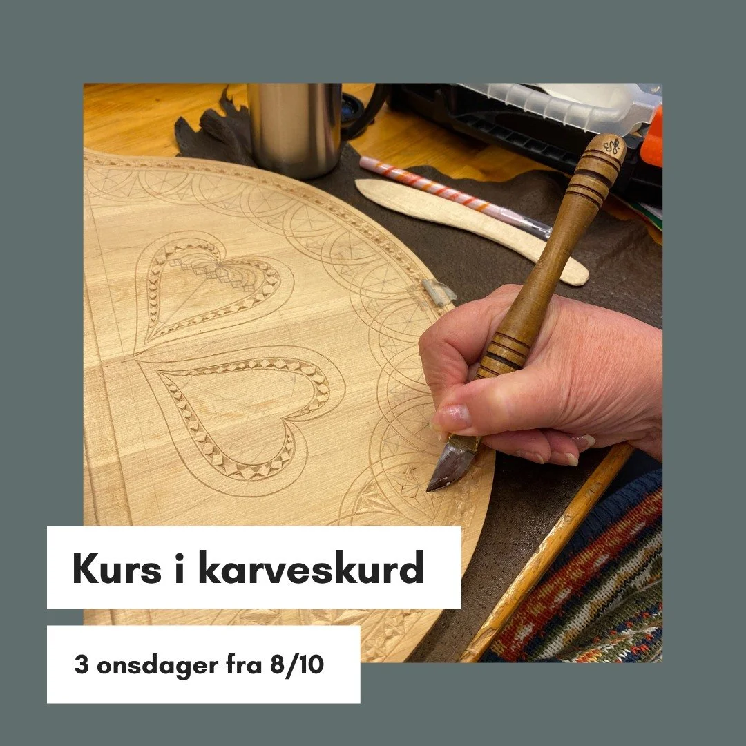 Velkommen til kurs i karveskurd! 
Se bilder og hjemmesiden for informasjon og p&aring;melding https://lorenskog-husflidslag.no/

#Husflid #H&aring;ndverk #Tradisjon #Kreativitet #DIY #H&aring;ndlaget #H&aring;ndarbeid #TradisjoneltH&aring;ndverk #L&o