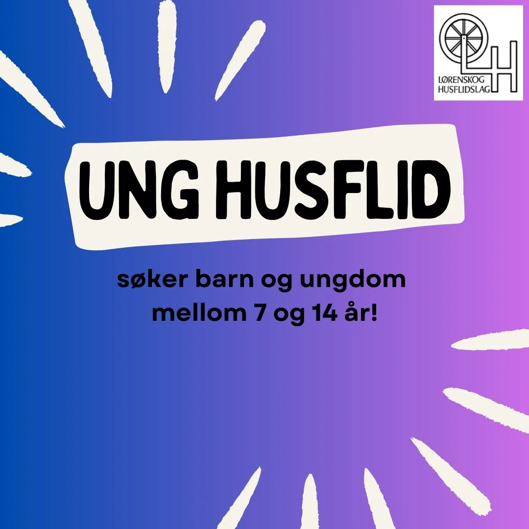 Husflidslaget inviterer alle barn og unge til Ung Husflid fra 20. januar.
I Ung Husflid l&aelig;rer barn fra 7 til 14 &aring;r gjennom &aring; lage noe selv. Husflidslaget stiller med egne instrukt&oslash;rer, og tilbyr et trygt og godt sosialt milj&