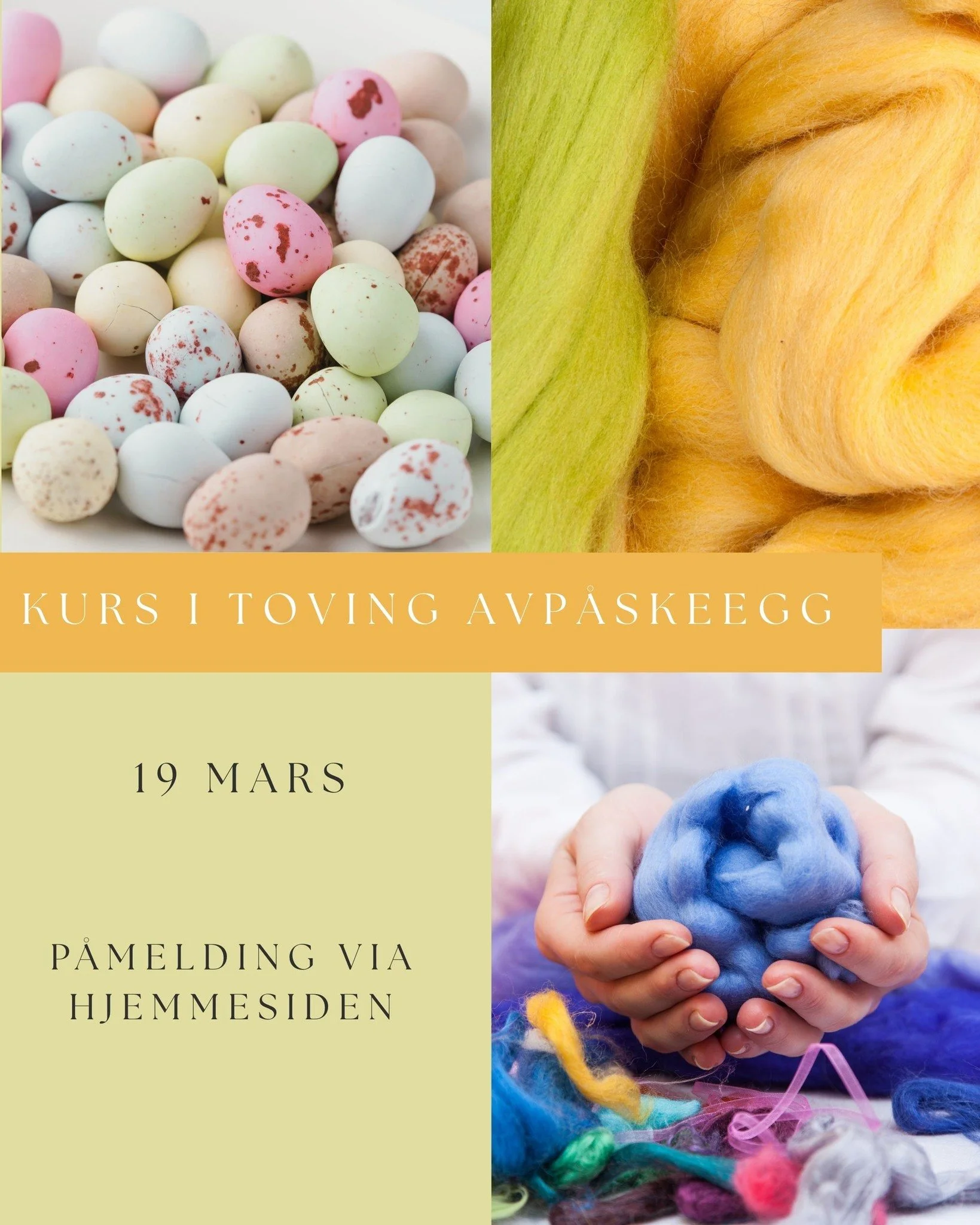 Blir med p&aring; kurs i toving av p&aring;skeegg! P&aring;melding via hjemmesiden 🐥🐥