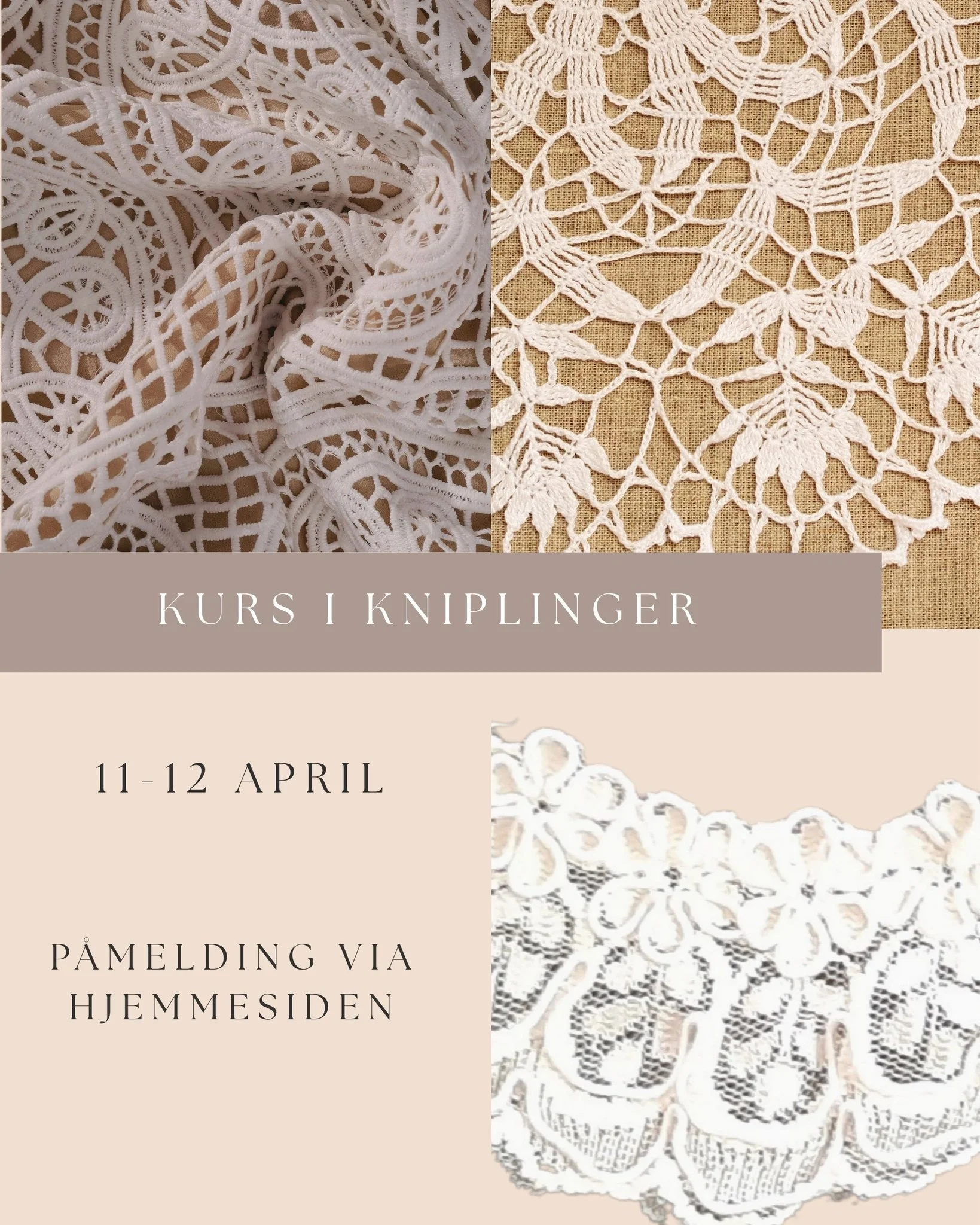 Kurs i kniplinger som passer for alle niv&aring;er🥳
 #kniplinger #handverk #h&aring;ndverkkurs