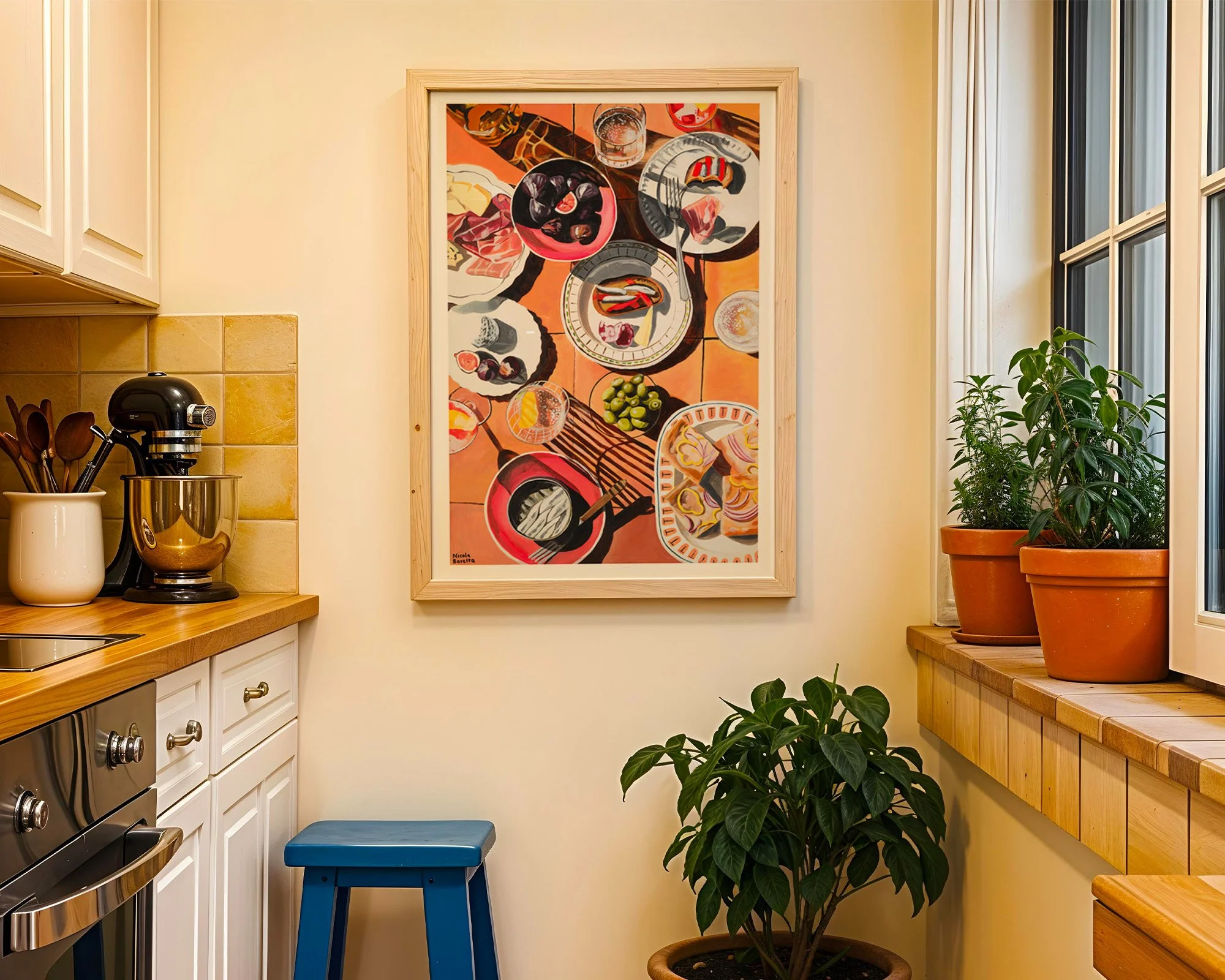 Terracotta kitchen wall.jpg