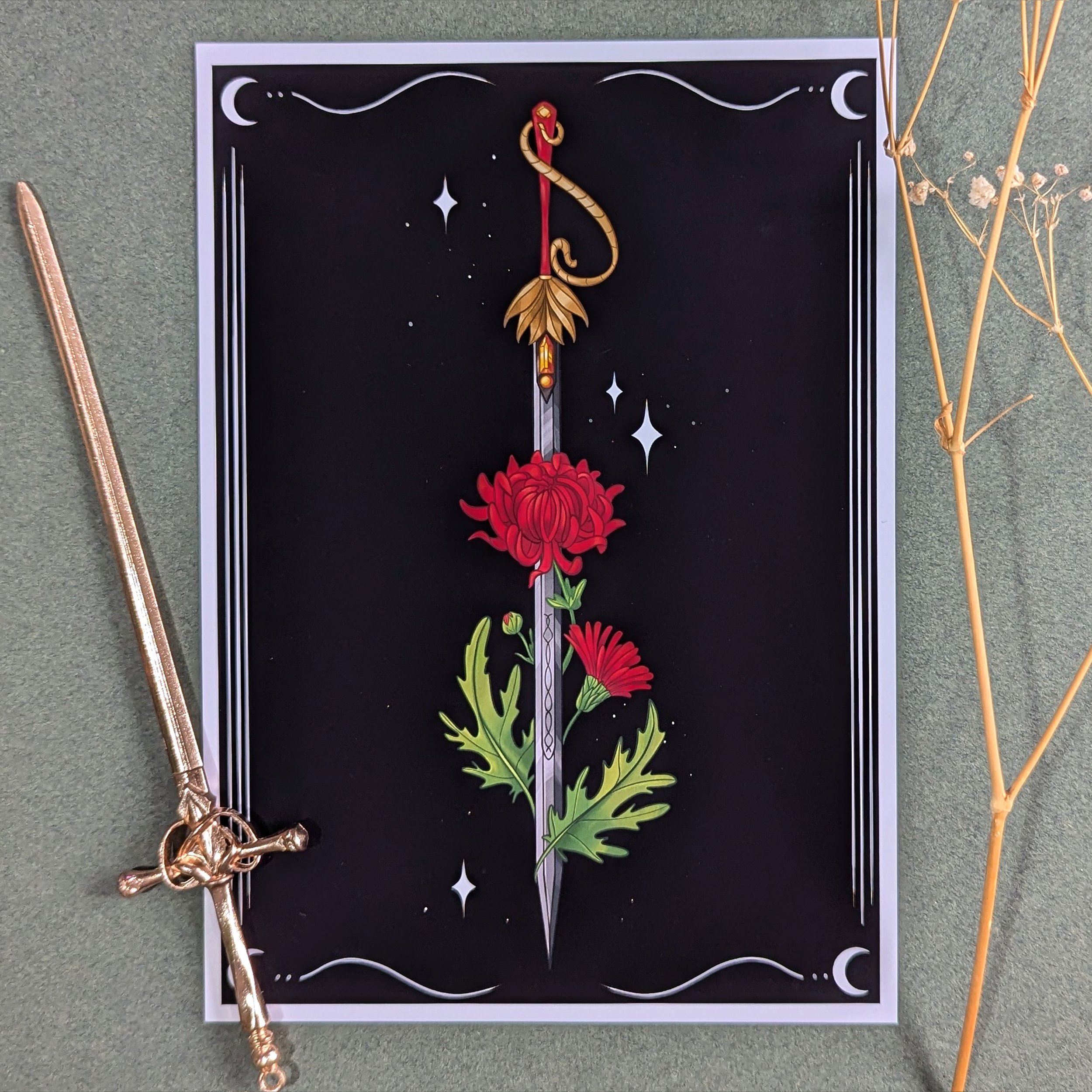 November-Fantasy Sword Art Print