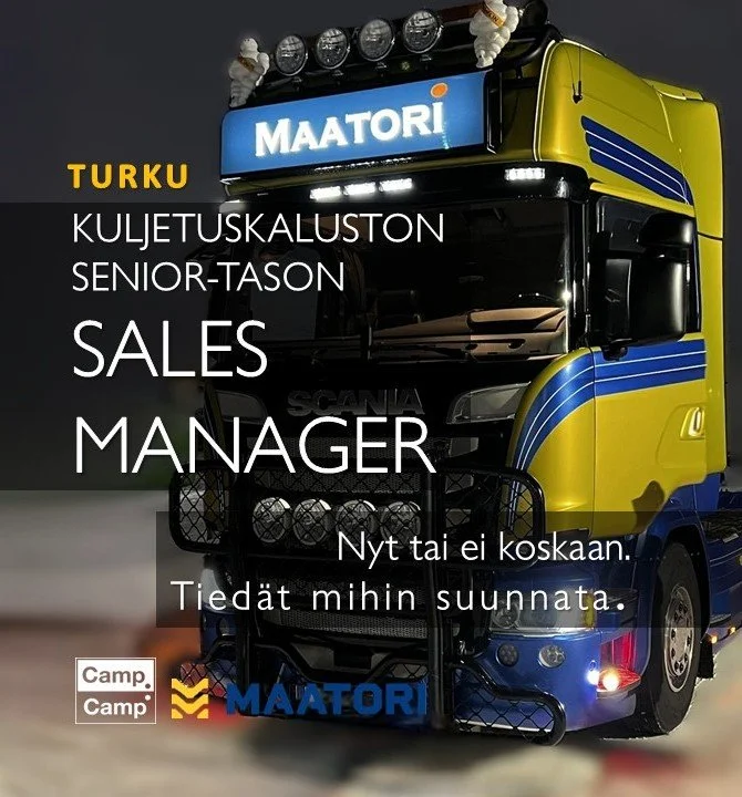 SENIOR-TASON SALES MANAGER, KULJETUSKALUSTON TÄHTIMYYJÄ