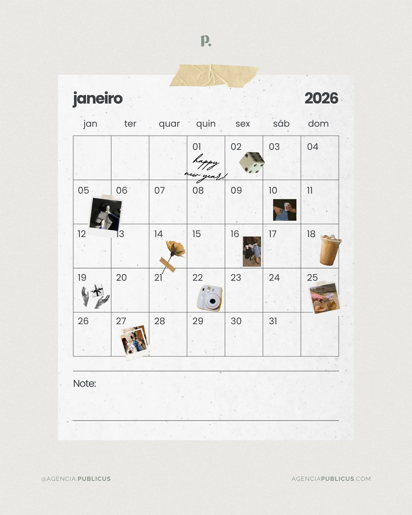 10 coisas para voc&ecirc; fazer em 2026:

☐ Levar a academia a s&eacute;rio;
☐ Estudar mais sobre o seu neg&oacute;cio;
☐ Comer mais saud&aacute;vel;
☐ Ter mais momentos gostosos com os amigos;
☐ Cuidar mais da sua sa&uacute;de mental;
☐ Ler pelo men