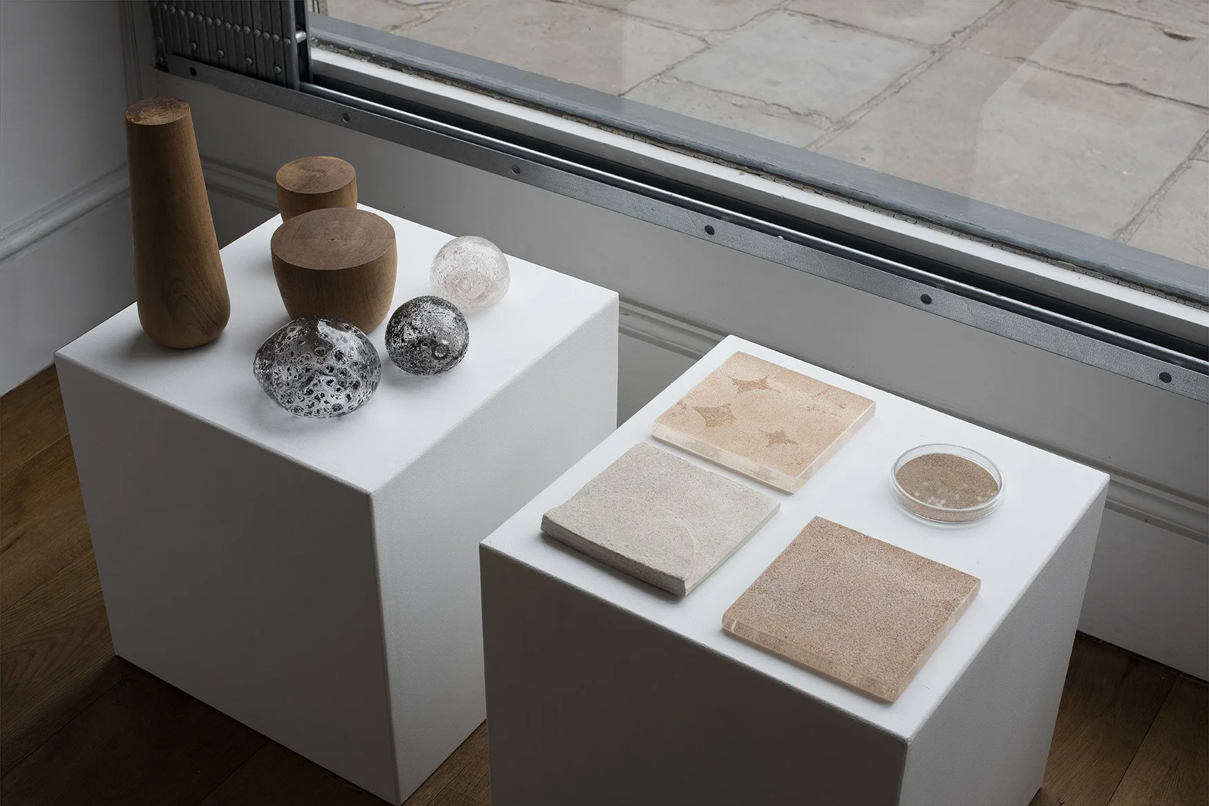 Experiments displayed by the window