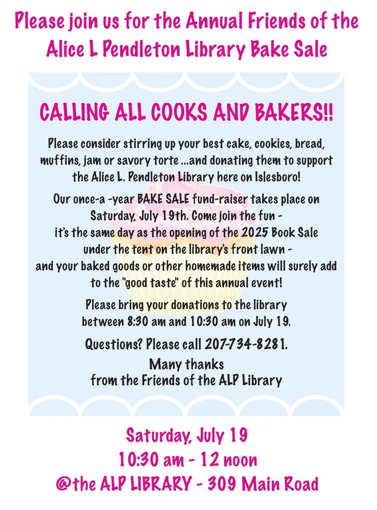Alice L. Pendleton Library Bake Sale