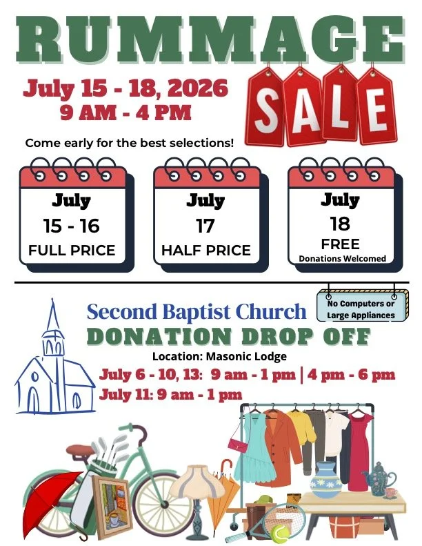 Second Baptist Church Rummage Sale