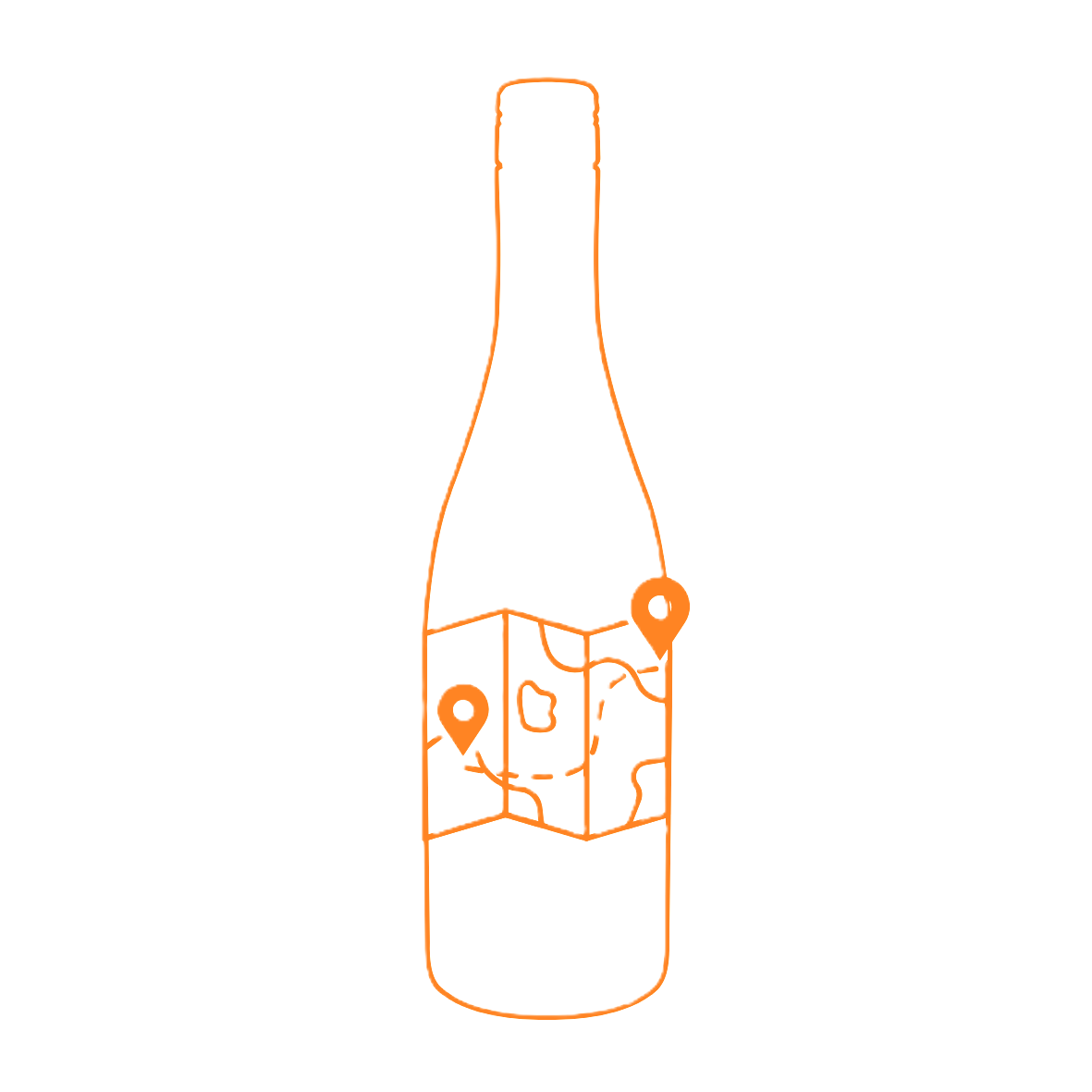 Wine route to market service icon