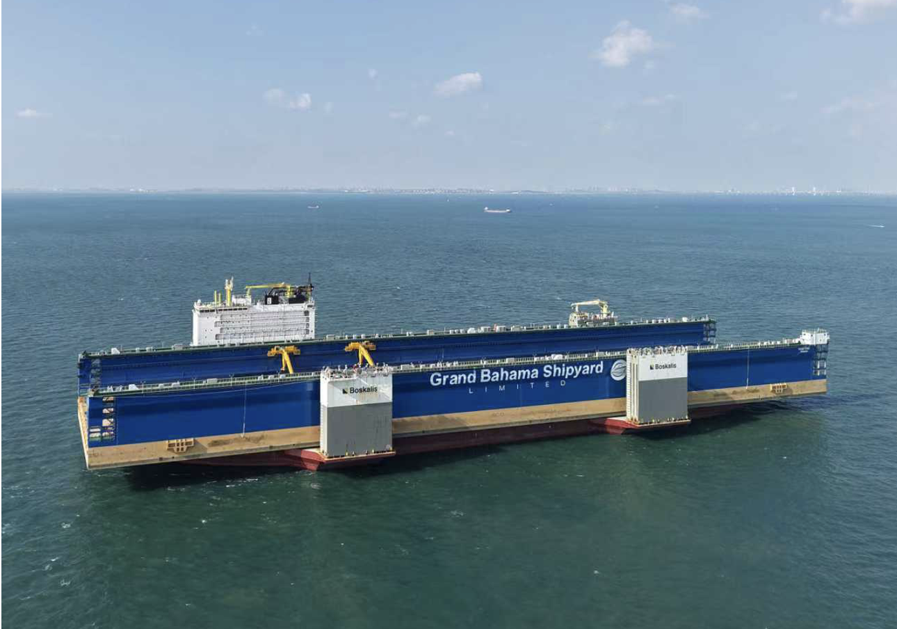 Grand Bahama Shipyard floating dry dock coated with NOA from Nippon Paint Marine