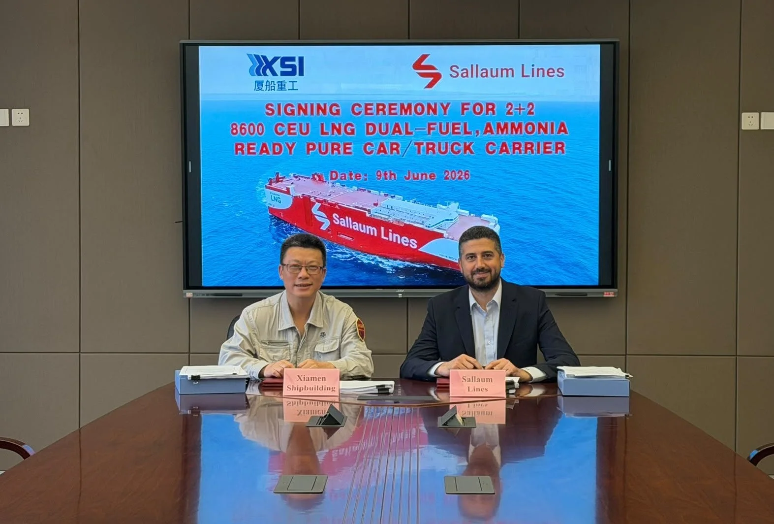 Sallaum Lines orders two plus two next-generation 8,600 CEU car carriers