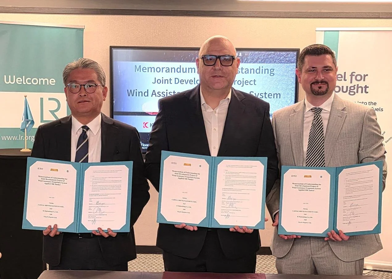 Capital Ship Management, K Shipbuilding and LR to develop wind-assisted MR tanker design