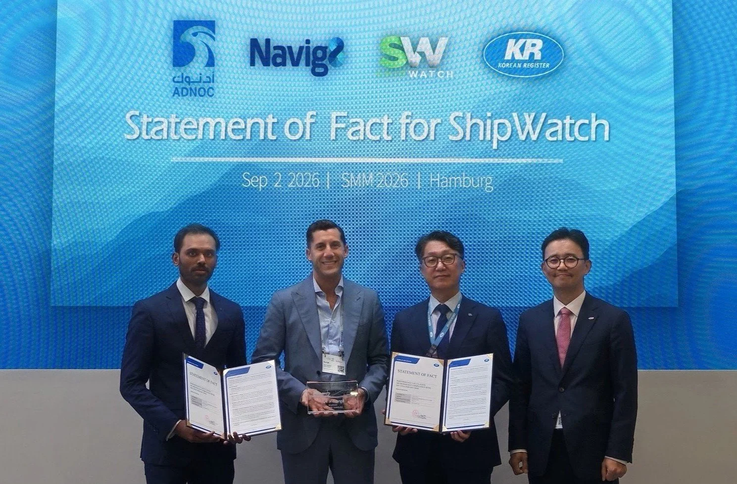 KR Issues Statement of Fact to&nbsp;ShipWatch&nbsp;for Vessel Performance Calculation Methodology