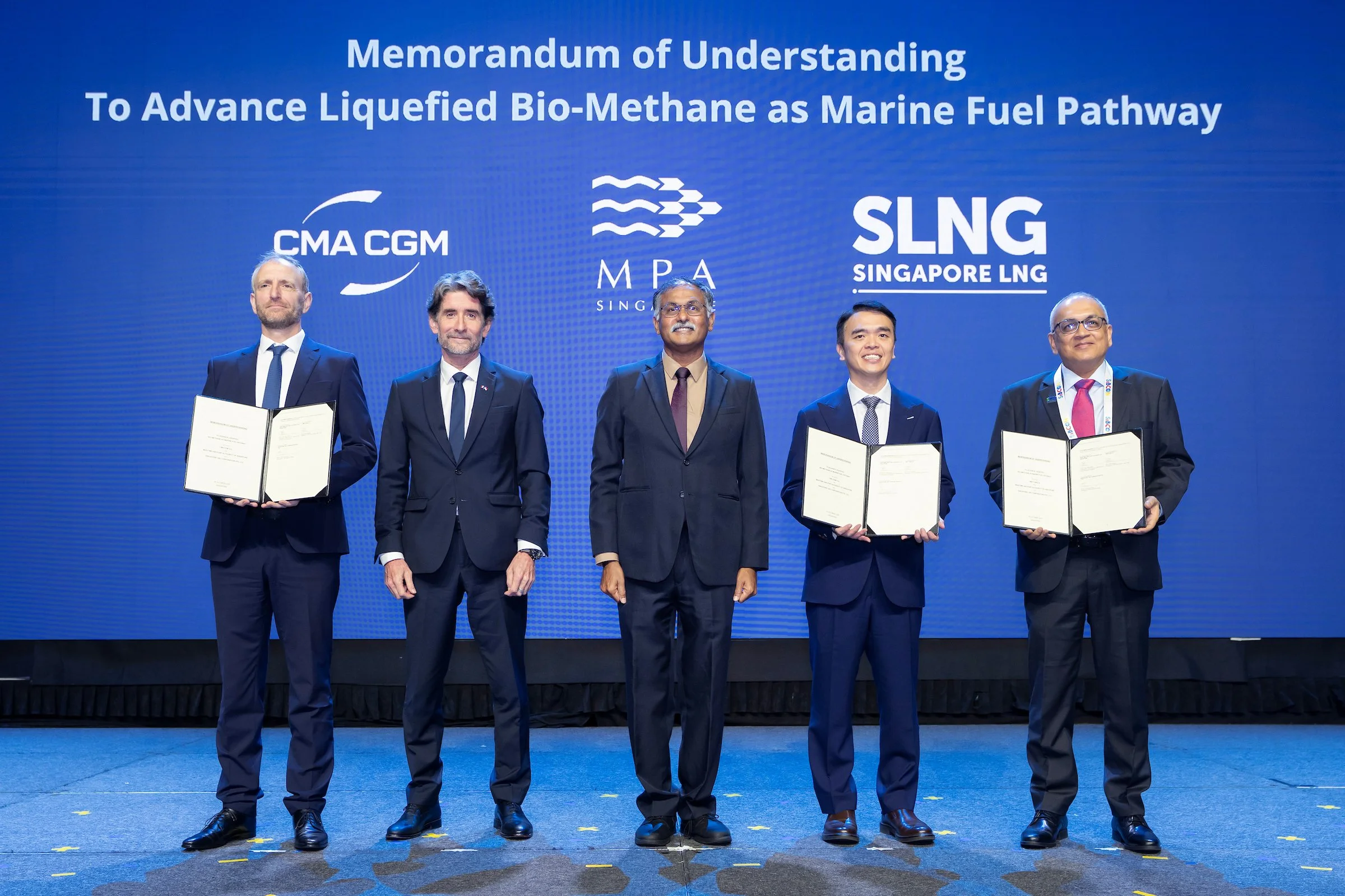 MPA, CMA CGM and SLNG sign MOU to advance liquefied bio-methane as marine fuel