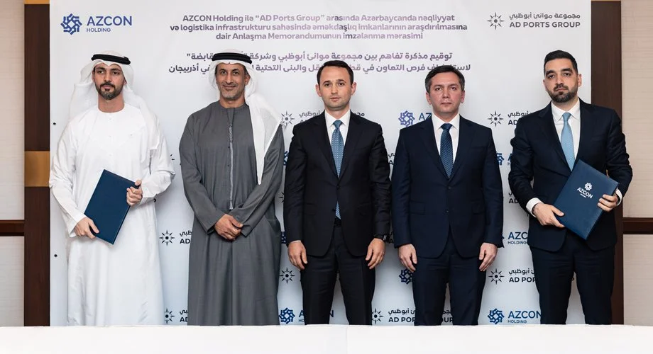AD Ports Group signs MoU to explore collaboration in transport and logistics infrastructure in Azerbaijan